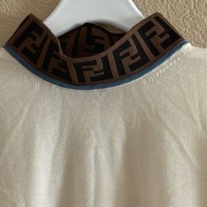 Fendi Ivory Knit with Dark Accent